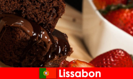 Lisbon ở Bồ Đào Nha là thành phố cho khách du lịch Delicatessen người yêu bánh ngọt và bánh ngọt