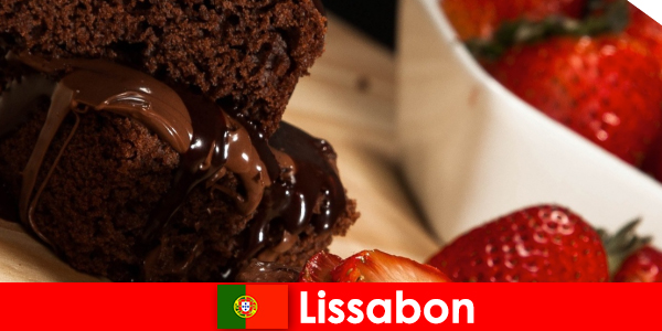 Lisbon ở Bồ Đào Nha là thành phố cho khách du lịch Delicatessen người yêu bánh ngọt và bánh ngọt