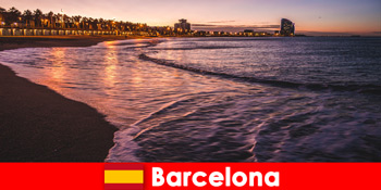 Hành hương cho khách hành hương đến thành phố Barcelona Tây Ban Nha xinh đẹp