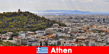 Athens ở Hy Lạp dành cho du khách thành phố với những tòa nhà đẹp nhất